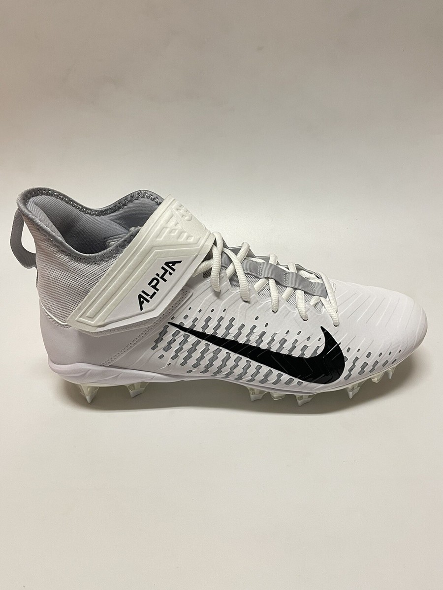 Nike Alpha Menace Pro 2 Football Cleats White Black AQ3209  display picture 1