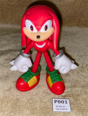 SONIC THE HEDGEHOG - KNUCKLES - 4,5'' ACTIONFIGUR JAZWARES 2005 - SEGA INTEREST