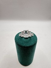 925 Sterling Silver 5 Stones Cut Ring