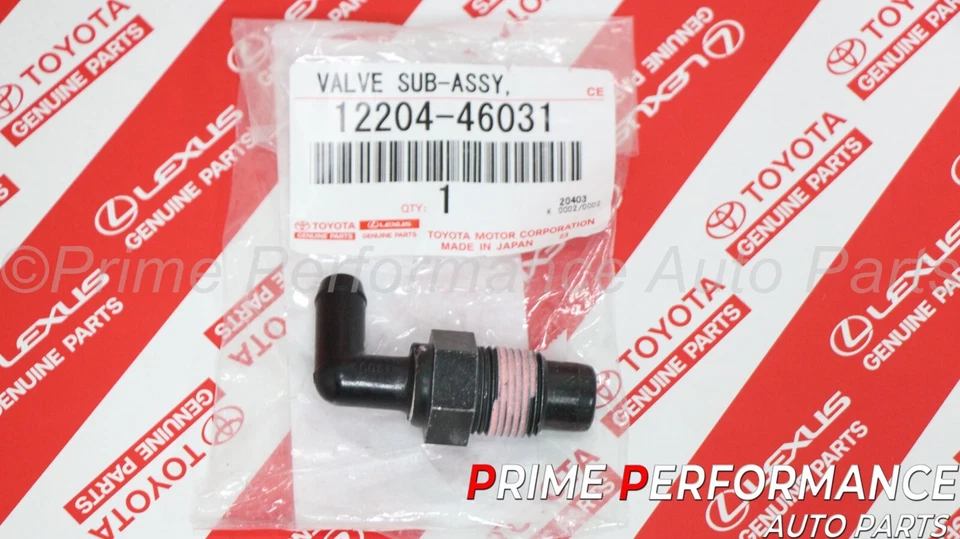 Válvula PCV genuina Lexus IS300 2002-2005 GS300 2001-2005 2JZ-GE 12204-46031 Foto 2 de 4