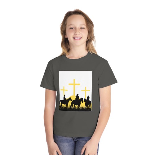 Youth Faith & Horses Graphic Tee - Perfect for Faith-based Events - Picture 19 of 61