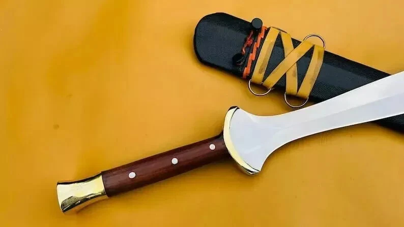 Espada griega Xiphos hoja de acero al carbono hecha a mano personalizada | Full Tang | 30 pulgadas Foto 2 de 4
