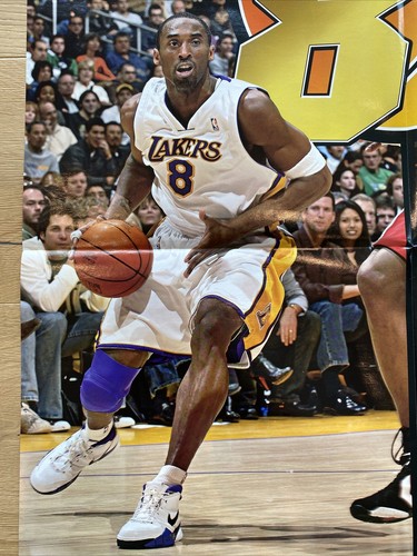 Kobe Bryant 81 points Lakers poster LeBron NBA jersey 1 Air Jordan 98 - Picture 7 of 12