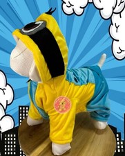 Minion Dog Pet Winter Costume Pajamas Handmade SMALL