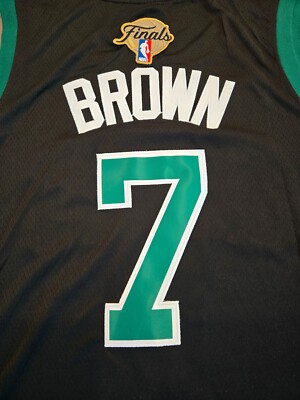 CELTICS BROWN #7 ジャージ Jaylen Brown #7 Celtics Stitched Black Jumpman Statement