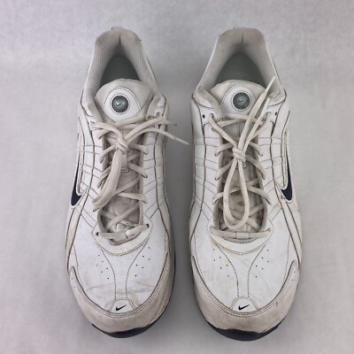 Size 14 - Nike T-Lite 8 Leather White Dark Obsidian for sale
