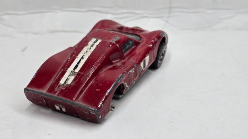 Coche diecast vintage 1969 Hot Wheels Redline Ford Mark IV Grand Prix rojo 1/64 - Imagen 5 de 11