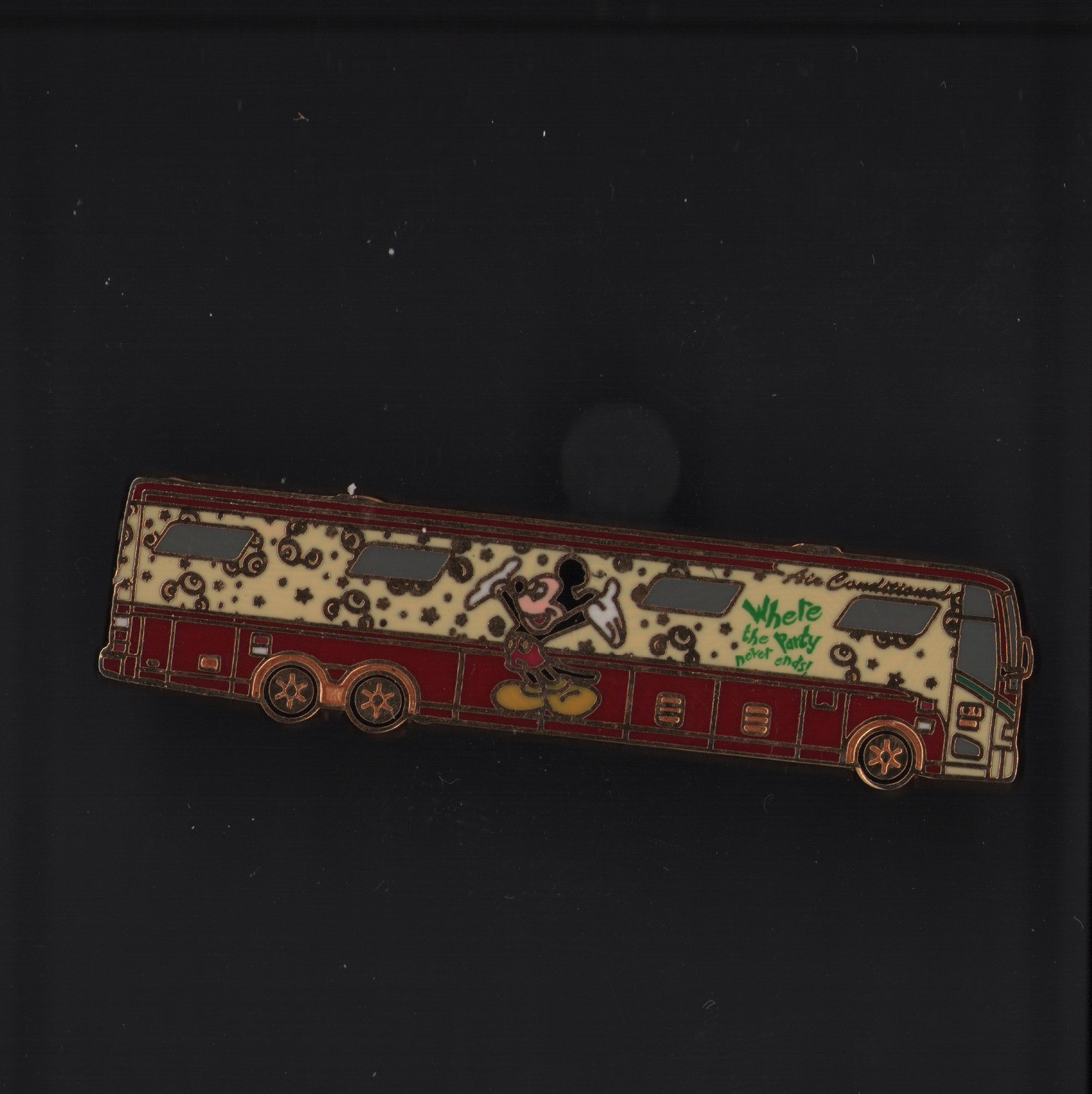 Disney Pin Magical Express Bus Mickey Mouse The Party Never Ends Transportation