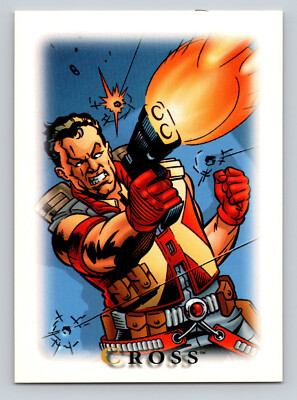 1995 Skybox Youngblood CROSS Sticker Trading Card Image Comics