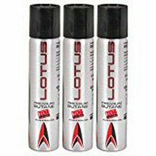 3 Can Lotus Premium Lighter Butane Refill Fuel 3.04 oz 90ml Canister