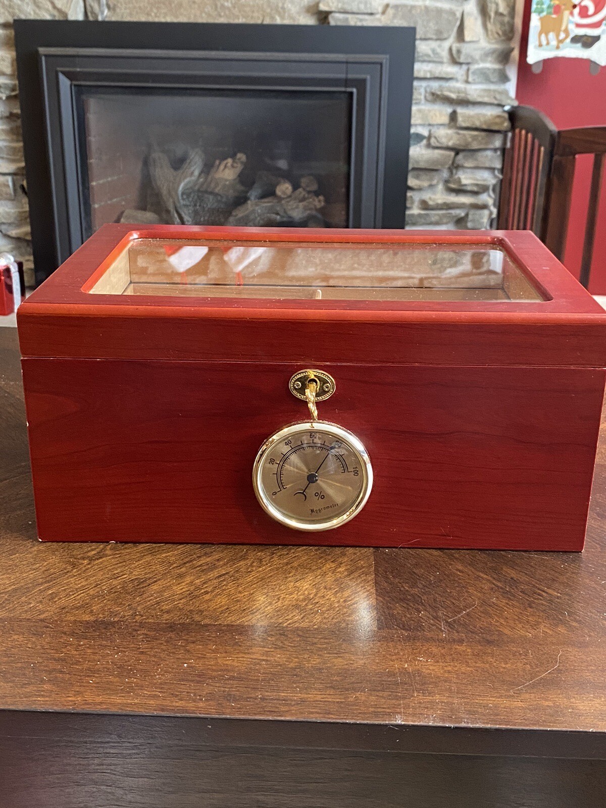 Wooden Humidor 10’W x 14’Lx Used In Great Shape With Keys eBay