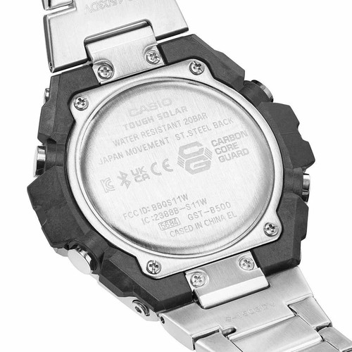 CASIO G-SHOCK G-STEEL GST-B500D-1A1ER BLUETOOTH, SMARTPHONE LINK Y ENERGIA SOLAR - Photo 7 sur 9