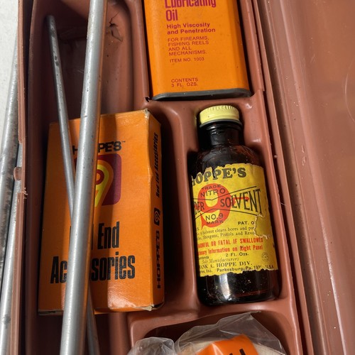 VINTAGE HOPPE'S GUN CLEANING KIT (OIL, PATCHES, RODS) (t7) eBay