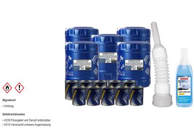 50L MANNOL Motoröl SAE 0W-40 LEGEND+ESTER inkl. Additiv Auslaufschlauch