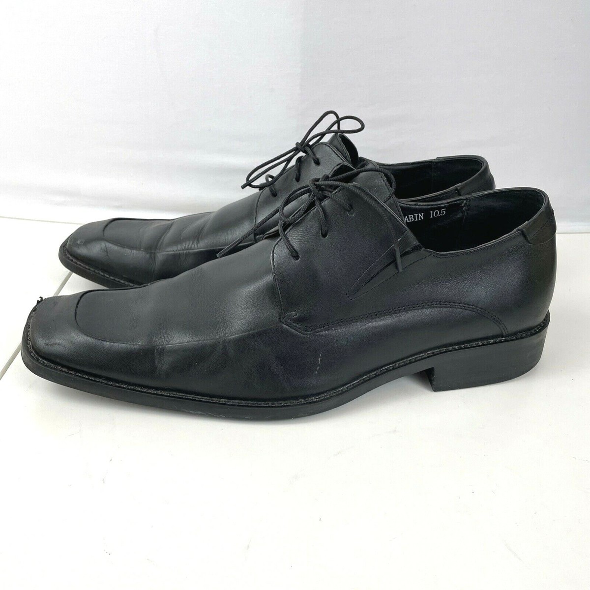 Steve Madden Mens Size 10.5 Black Kabin Oxford Dress Shoes 