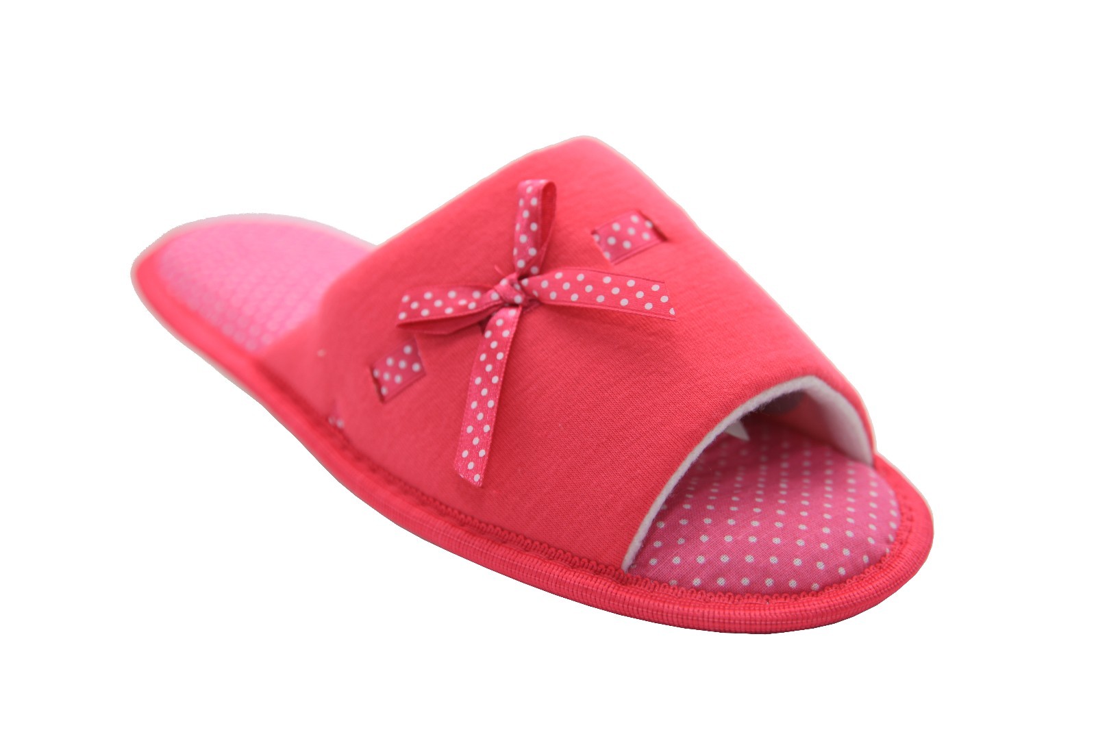 SAOLA Pantofole da donna morbide punta aperta punta mule pile macchie suola in gomma calda