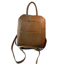 Steve Madden Cognac/brown Backpack/purse Carry-on Bag Used Once Very Nice