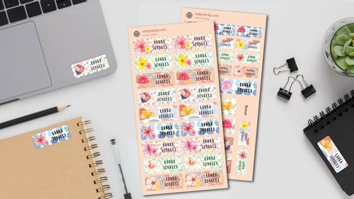 Label Flower Series Personalised Name Label for Kids - 第 1/3 張圖片