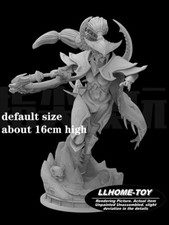 Game HOT Maiev Dark elf stand hold weapon battle Resin 3D Print GK Kit Figure