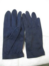 Vintage Hansen faux Suede Supreme Ladies Gloves navy size 7 1/2