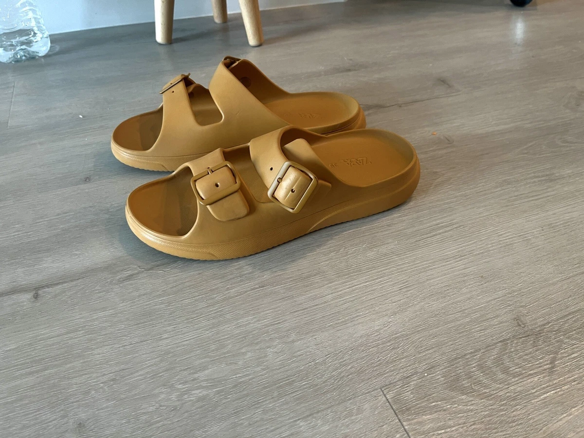 Zara cheap slippers mens