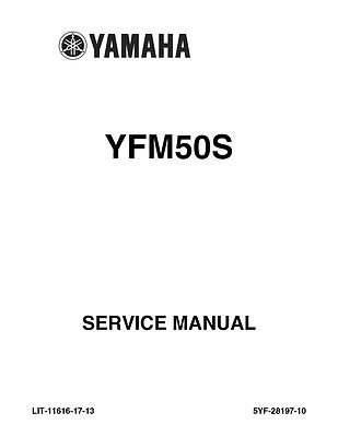 Yamaha ATV service workshop manual 2004 YFM50, YFM50S Raptor 