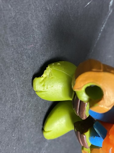5 TMNT Teenage Mutent Ninja Turtles Half Shell Heroes 2.5" Figures Mikey Donny - Picture 3 of 15