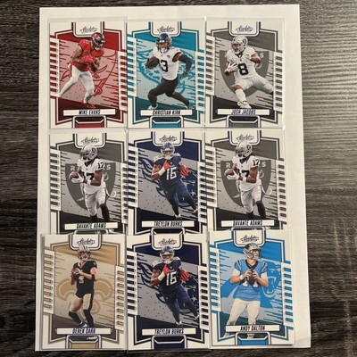 2023 Panini Absolute Football 9 Card Lot