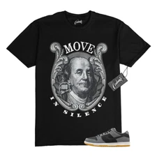 SB Dunk Dark Smoke Grey Black Low White T Shirt to Match BENMIS