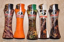 5 CURVE "MOSSY OAK" ELECTRONIC REFILLABLE LIGHTERS Without Gas