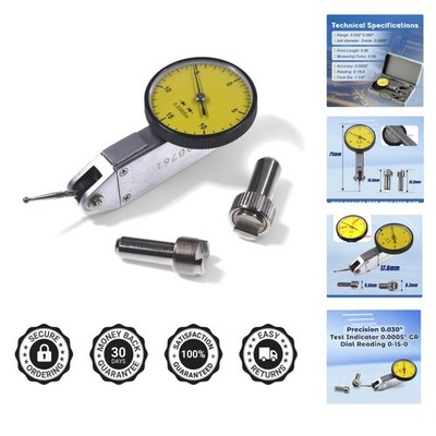 Durable Precision  Indicator - 0.0005'' Grade, Brass Body, Anti-Glare Face