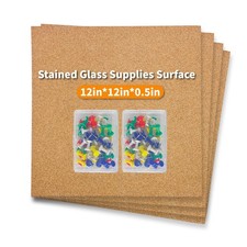 Stained Glass Supplies, 4Pcs Heat Resistant Stained Glass Work Surface, Stain...