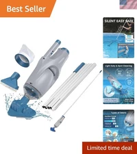 Rechargeable 2025 Pool Vacuum - 60 Min Runtime, Perfect for Hot Tubs Up to 20ft