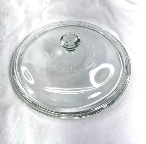 Pyrex 624C Glass Lid Fits Pyrex 024, Corning  F-1-B & B 2 1/2  & Glasbake J2429