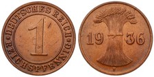 Germany - 1 Pfennig 1924-1936 German Empire - Reichspfennig Various J