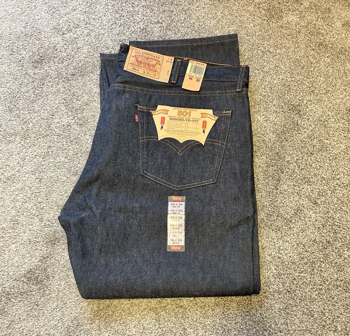 90's Levi's 501 USA製 Dead Stock Vintage 90s Levi's 501 Deadstock USA Made Size 46X30 501