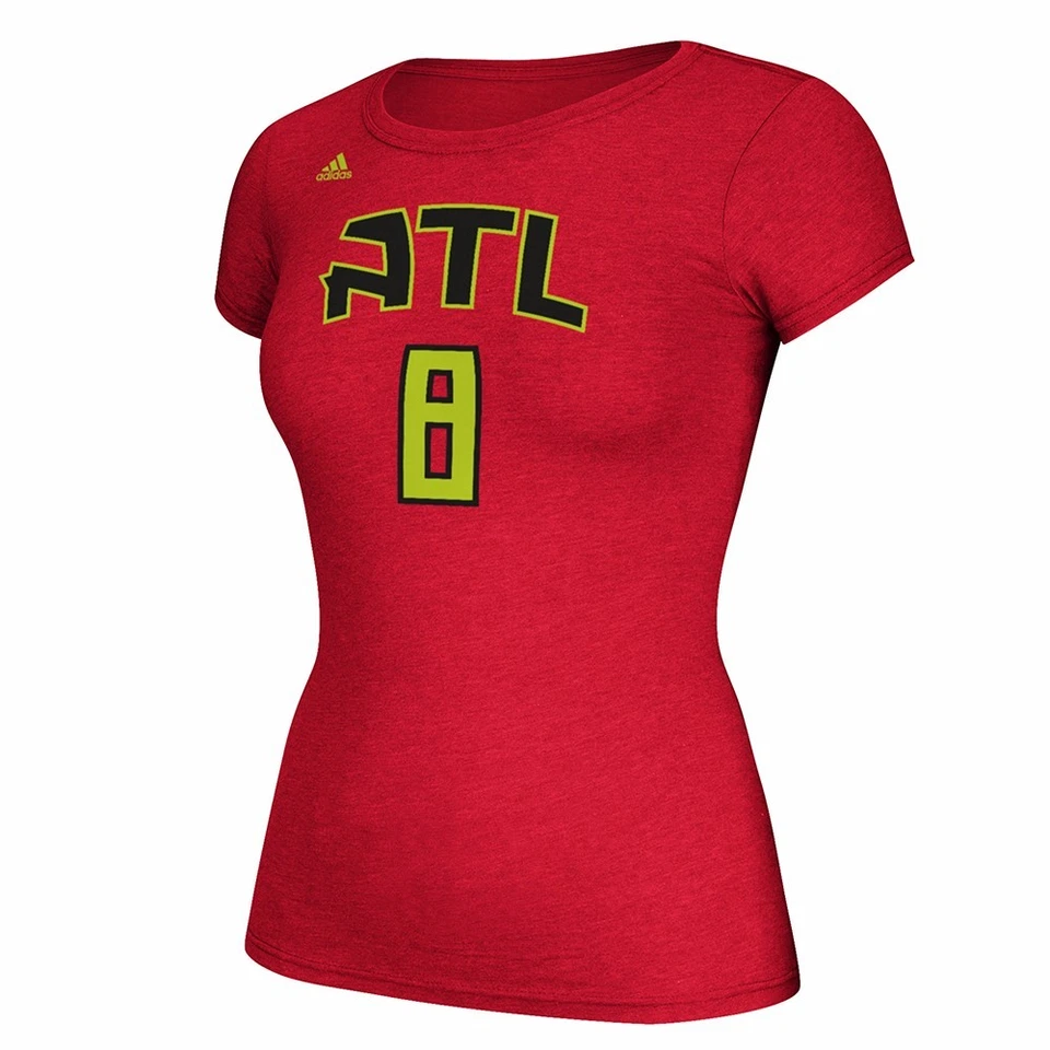 Dwight Howards Adidas NBA Women's Atlanta Hawks Red N&N Jersey T-Shirt - Image 2 of 3