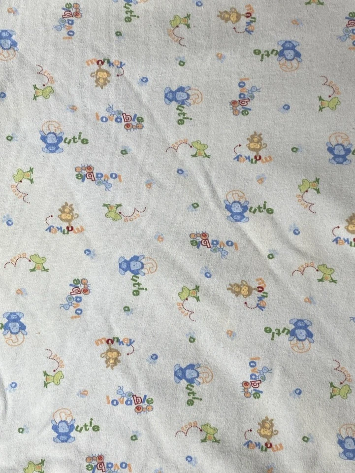 Manta de bebé Carter's Blue Child of Mine adorable Cutie ABC mono rana hormiga insecto Foto 3 de 4