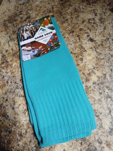 Augusta Sportswear 9-11 CALZINI GIOCO, TEAL 6020 Baseball, Calcio, Calcio - Foto 1 di 4