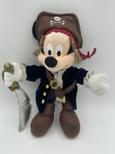 Disney Mickey Mouse Pirates Of The Caribbean Jack Sparrow 12" Plush Disney Parks