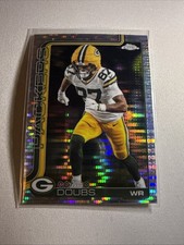 2025 Topps Chrome #106 Romeo Doubs Pulsar Refractor Green Bay Packers