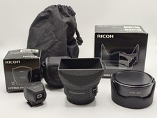 Ricoh GW-3 wide conversion lens GH-3 adapter GV-1 viewfinder, for GR