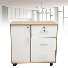Multi-Functional Large Capacity Lockable Moveable Storage Cabinet With Wheels