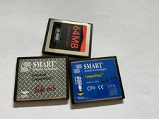 3pcs USED 64mb mixed CFI compactflash memory cards Small Storage Capacity