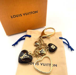 Auth Louis Vuitton Porte Cles Coeur Charm Heart Key Ring M67362 WBox JP060095