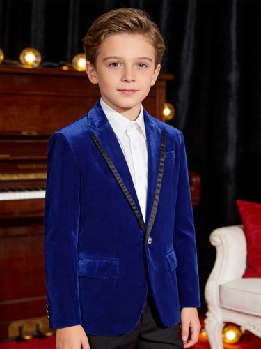 US Kids Boys Suit Graduation Blazer Party Coat Dress Up Tops Pageant Outwear - Picture 15 of 57