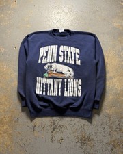 Vintage 90s Penn State Nittany Lions Graphic Crewneck Sweatshirt-Size Large