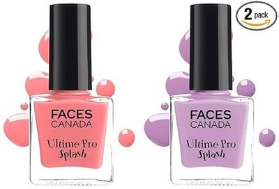 FACESCANADA Splash Nagellack mit glänzendem Finish 2er Set - Viola & Ballerin...