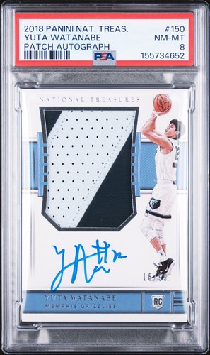 Yuta Watanabe Patch Autograph #150 card