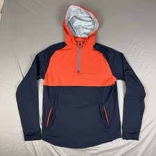 Swannies Golf Logan Hoodie Men  s Medium Colorblock Stretch Pullover 1/4 Zip